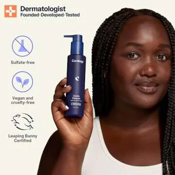 Curology Gentle Facial Cleanser, Lightly Foaming Face Wash, For Sensitive, Dry or Oily Skin Types, Hydrating Gel Texture, Fragrance Free Skin Care, 5 fl oz