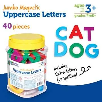 Learning Resources Jumbo Magnetic Uppercase Letters Set