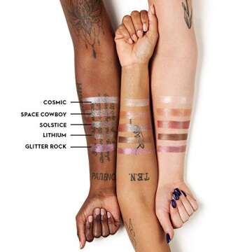 Urban Decay 24/7 Moondust Glitter Eyeshadow Single (Cosmic - Sheer White Sparkle), Buildable Sparkly Eye Glitter, Long-lasting Shimmer Finish, Reflective Eye Shadow Topper - 0.06 oz