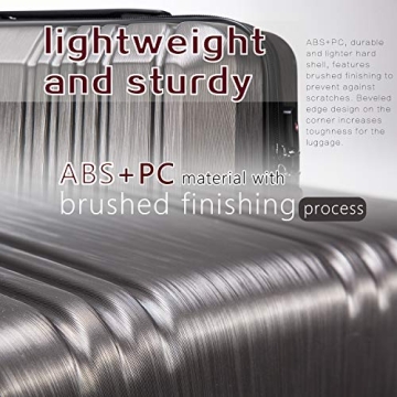 Coolife Luggage Suitcase Lightweight Durable with TSA Lock