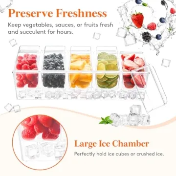 Lifewit Taco Bar Serving Set with Ice Chilled Caddy