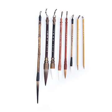Hmayart Quality Featured Brush for Traditional Chinese Painting & Ink Brush Calligraphy (Classic Brush Set)