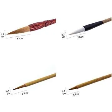 Hmayart Quality Featured Brush for Traditional Chinese Painting & Ink Brush Calligraphy (Classic Brush Set)