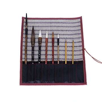 Hmayart Quality Featured Brush for Traditional Chinese Painting & Ink Brush Calligraphy (Classic Brush Set)