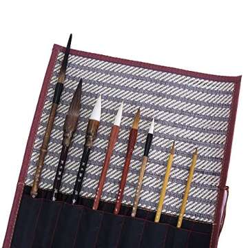 Hmayart Quality Featured Brush for Traditional Chinese Painting & Ink Brush Calligraphy (Classic Brush Set)
