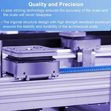 12'' Aluminum Architectural Scale Ruler for Professionals