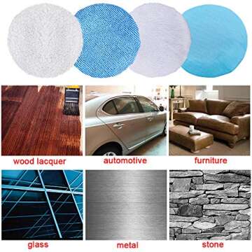 SIQUK 24 Packs Car Polisher Bonnets for Superior Polishing