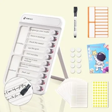Homyaco Magnetic Dry Erase Chore Chart for Kids - Reusable Task Tracker