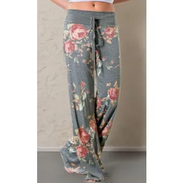 Stylish AMiERY Women's Floral Print Pajama Pants
