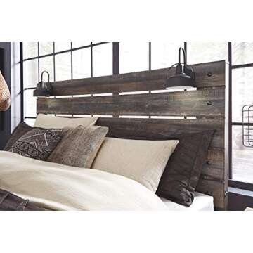 Rustic Panel Headboard with USB Stations, King Size