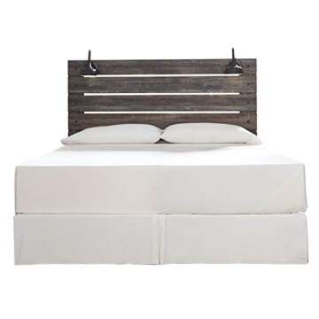 Rustic Panel Headboard with USB Stations, King Size