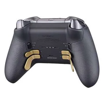eXtremeRate Metal Gold Paddles for Xbox Elite Controllers