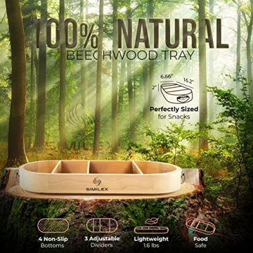 Similex Indoor S'Mores Kit - Beech Wood Tabletop Smores Maker with 4 Roasting Sticks, Concrete Fire Pit Bowl & Fire Extinguisher Cover - Smores Maker Tabletop Indoor, Perfect for Sleepovers