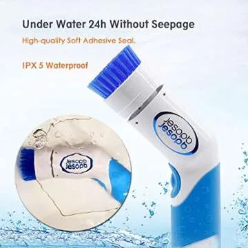 N/C Electric Scrubber Brush for Cleaning Tiles, Dishes, Pots, Sink, Lampblack, Bathtub, Windows, Cordless Handheld Power Spin Scrubber Brushes for Kitchen Bathroom Washing with 3 Types Heads