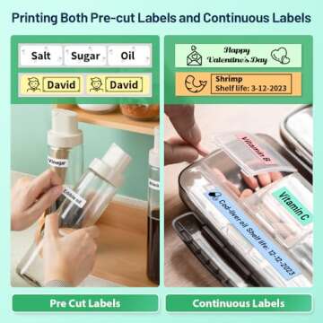 Phomemo Label Makers for Small Business, D30 Label Maker Machine with Tape 12mm 0.47 White for Organizing, Bluetooth Wireless Small Label Maker Thermal Sticker Printer Home School Office Supplies