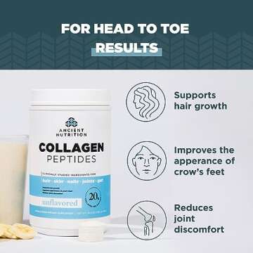 Ancient Nutrition Unflavored Collagen Peptides, 9.88 OZ