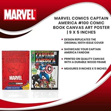 Captain America #100 Comic Canvas Art Collectible Poster