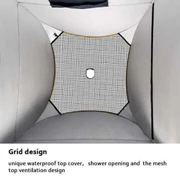 ROPODA Pop Up Tent 83" x 48" x 48" Shower Tent, Upgrade Privacy Tent, Porta-Potty Tent Chaing Tent Portable Changing Room Includes 1 Removable Bottom,8 Stakes,1Removable Rain Cover,1 Carrying Bag