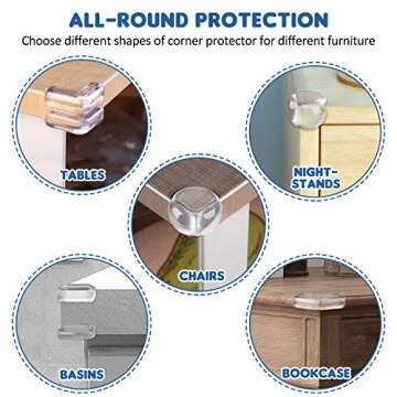 Safety Corner Protectors for Baby Proofing Furniture