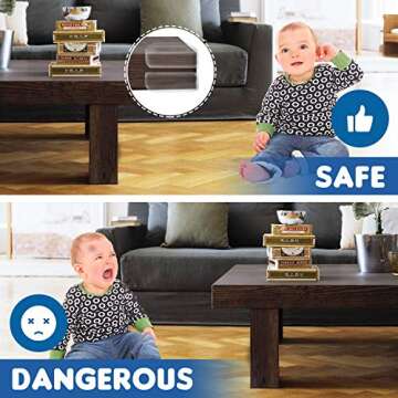 Safety Corner Protectors for Baby Proofing Furniture