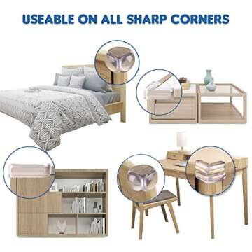 Safety Corner Protectors for Baby Proofing Furniture