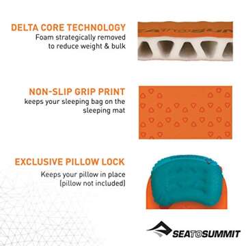 Sea to Summit Ultralight Self-Inflating Foam Sleeping Pad for Backpacking and Camping, Large (78 x 25 x 1 inches)