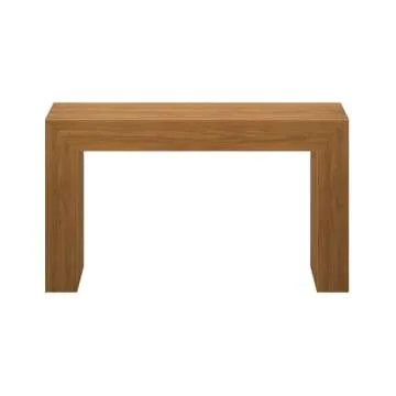 Plank+Beam Grand Console Table, 56 Inch Solid Wood Modern Sofa Table, Narrow Entryway Table for Hallway, Behind The Couch, Living Room, Foyer, Pecan Wirebrush