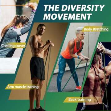 LEEKEY Resistance Bands, Exercise Bands Pull Up Assist Bands - Workout Bands Set - Mobility Band Powerlifting Bands for Men and Women Fitness Training, Physical Therapy,Home Workouts