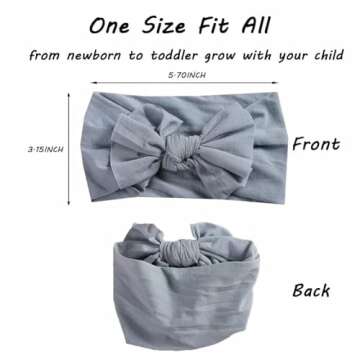 Mookiraer Baby Girls Headbands – 20 Soft Stretchy Bows