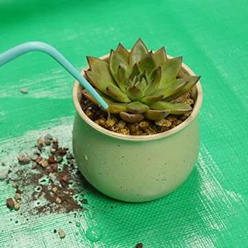 VIMOA Repotting Mat Waterproof Indoor Potting Tarp Planting Mat Apartment Gardening Mat for Succulent Flowers Plants Indoor Transplantation 3.3 ft. x 3.3 ft. (Green)