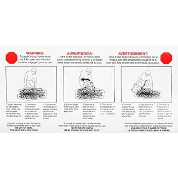 Zenithen Black Hexagon Portable Bungee Chair for Comfort & Style