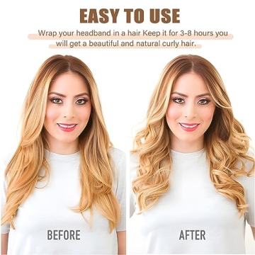 Heatless Velvet Hair Curlers for Healthy Curls Overnight