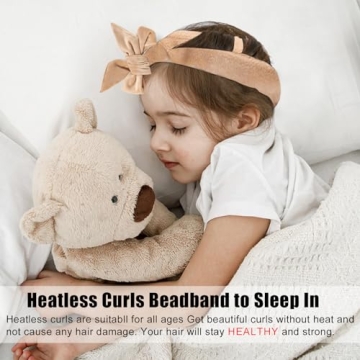 Heatless Velvet Hair Curlers for Healthy Curls Overnight