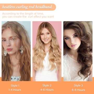 Heatless Velvet Hair Curlers for Healthy Curls Overnight