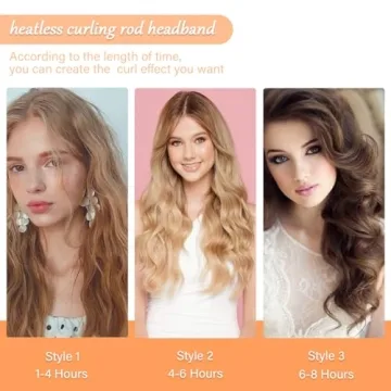 Heatless Velvet Hair Curlers for Healthy Curls Overnight