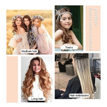 Heatless Velvet Hair Curlers for Healthy Curls Overnight