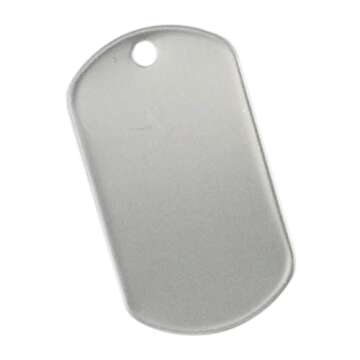 Orgrimmar 100 PCS Shiny Dog Tags Stainless Steel for Crafting