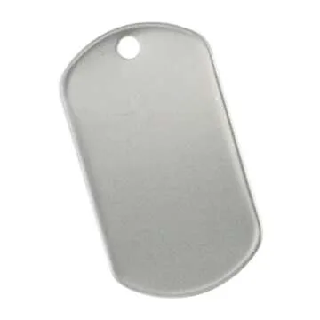 Orgrimmar 100 PCS Shiny Dog Tags Stainless Steel for Crafting