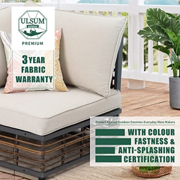 Luxury Rattan Outdoor Furniture Set with Multifunctional Table