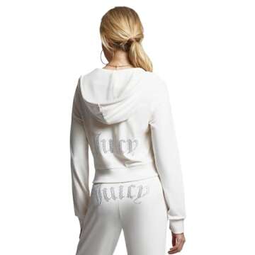 Juicy Couture Bling Hoodie Retro Y2K Style Comfort