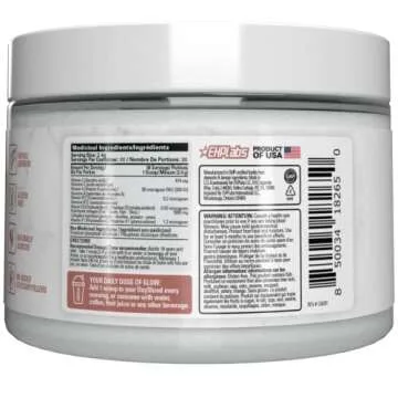 EHP Labs OxyGlow Natural Marine Collagen Powder - Hydrolyzed Marine Collagen Peptides Powder - Boosts Skin Elasticity & Firmness, Accelerates Nail Growth & Strengthens Hair, 30 Serves (Unflavored)