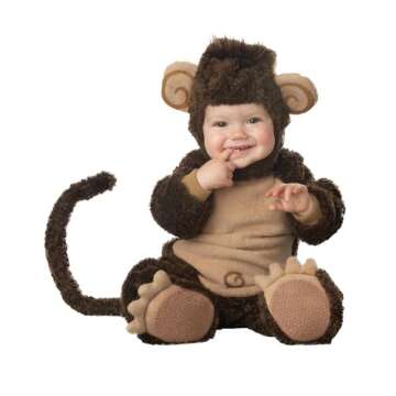 Fun World Baby Boys Lil' Monkey Infant and Toddler Costume - Cute Bodysuit with Booties