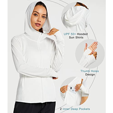 Women's UPF 50+ Sun Protection Hoodie Jacket for Outdoor