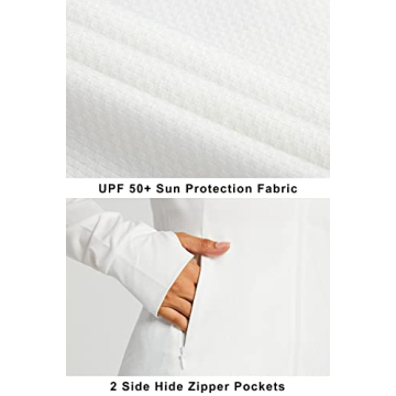 Women's UPF 50+ Sun Protection Hoodie Jacket for Outdoor