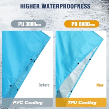 ANYOO Hooded Rain Poncho for Adults Waterproof Lightweight