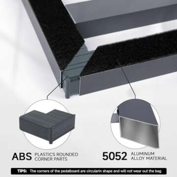 Ghost Fire Guitar Pedal Board Aluminum Alloy Portable Pedalboard