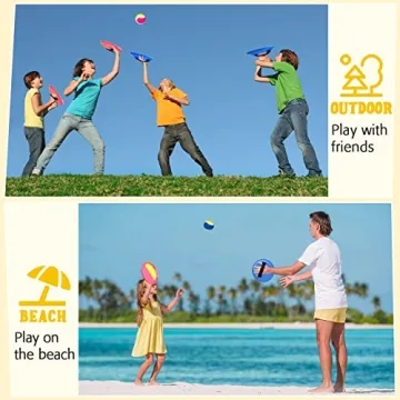 pigipigi Toss and Catch Ball Set for Kids Ages 3-12