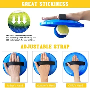 pigipigi Toss and Catch Ball Set for Kids Ages 3-12