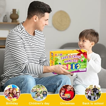 pigipigi Toss and Catch Ball Set for Kids Ages 3-12