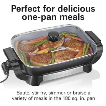 Hamilton Beach Electric Skillet with Removable Pan and Lid